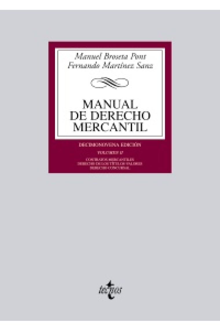 Manual de Derecho Mercantil. Vol.2. 19 ed.