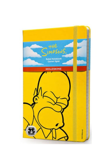 Moleskine* Cuaderno Rayas Large THE SIMPSONS (cartoné-amarillo)