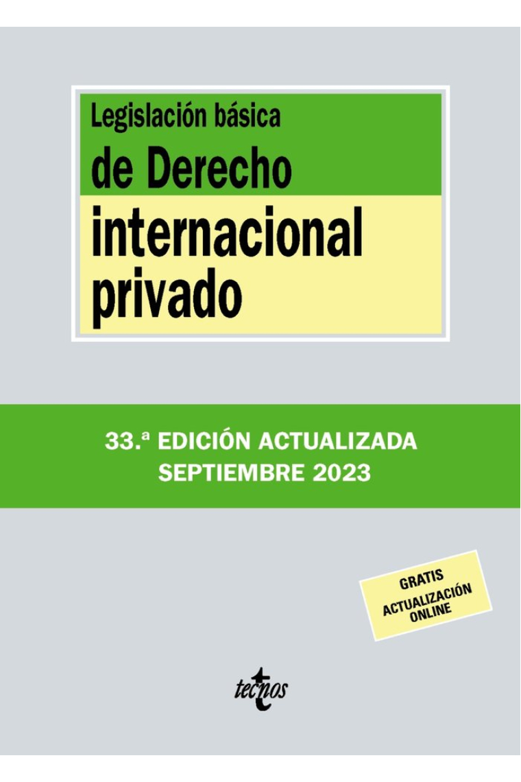 Legislación básica de derecho internacional privado (2023)