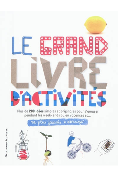 Le grand livre d'activités - Ne plus jamais s'ennuyer