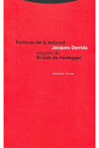 Políticas de la amistad (seguido de El oído de Heidegger)