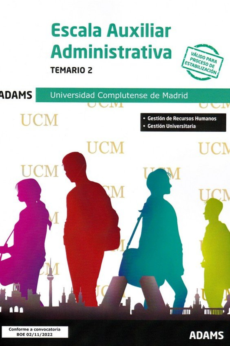 TEMARIO 2 ESCALA AUXILIAR ADMINISTRATIVA UNIVERSIDAD COMPLUT
