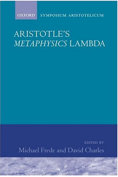 Aristotle's 'Metaphysics' lambda ((Symposium Aristotelicum)