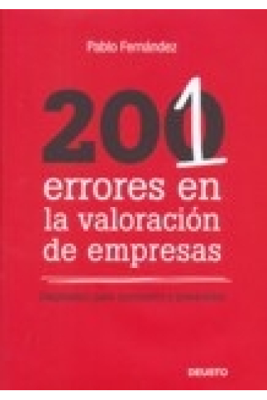 201 errores en la valoración de empresas