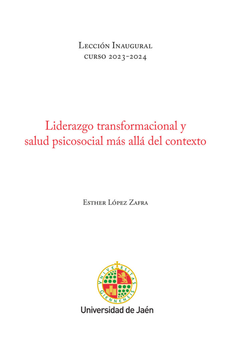 LIDERAZGO TRANSFORMACIONAL Y SALUD PSICOSOCIAL MAS ALLA DEL