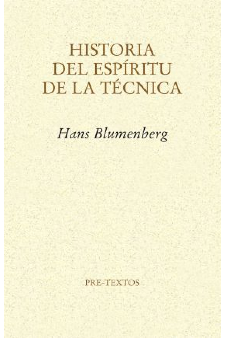 Historia del espíritu de la técnica