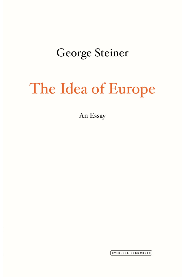 The idea of europe