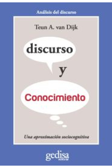 Discurso y conocimiento. Una aproximación sociocognitiva