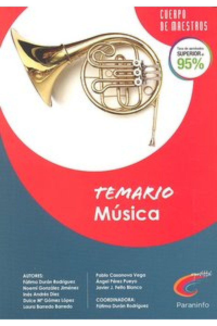 Temario Música. Oposiciones. Cuerpo de maestros