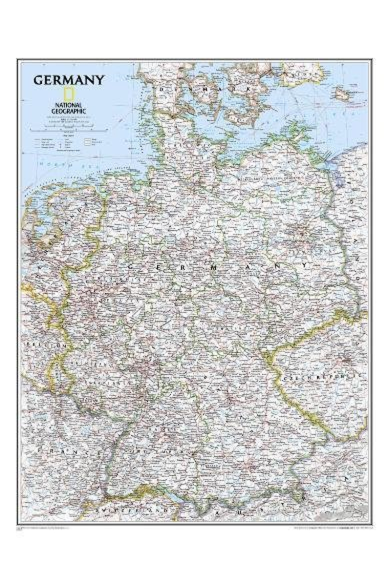 Germany Classic, Laminated: Wall Maps Countries & Regions: PP.NG602814 (National Geographic Reference Map)