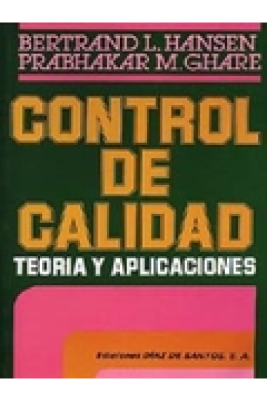 Control de calidad teoría y aplicaciones