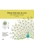 Dibuja todo tipo de aves con lápices de colores