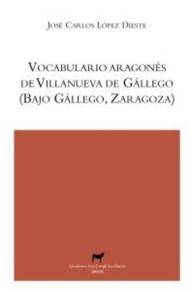 Vocabulario aragonés de Villanueva de Gallego (Bajo Gállego, Zaragoza)