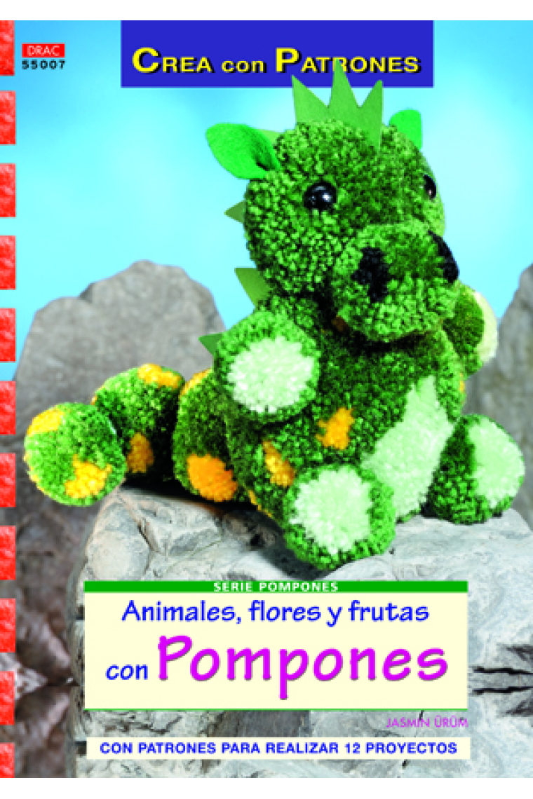 Animales, flores y frutas con pompones