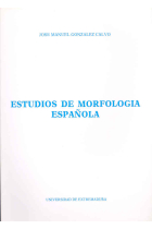 Estudios de morfología española