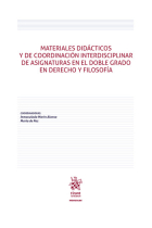 Materiales didácticos y de coordinación interdisciplinar de asignaturas en el doble grado en Derecho y Filosofía