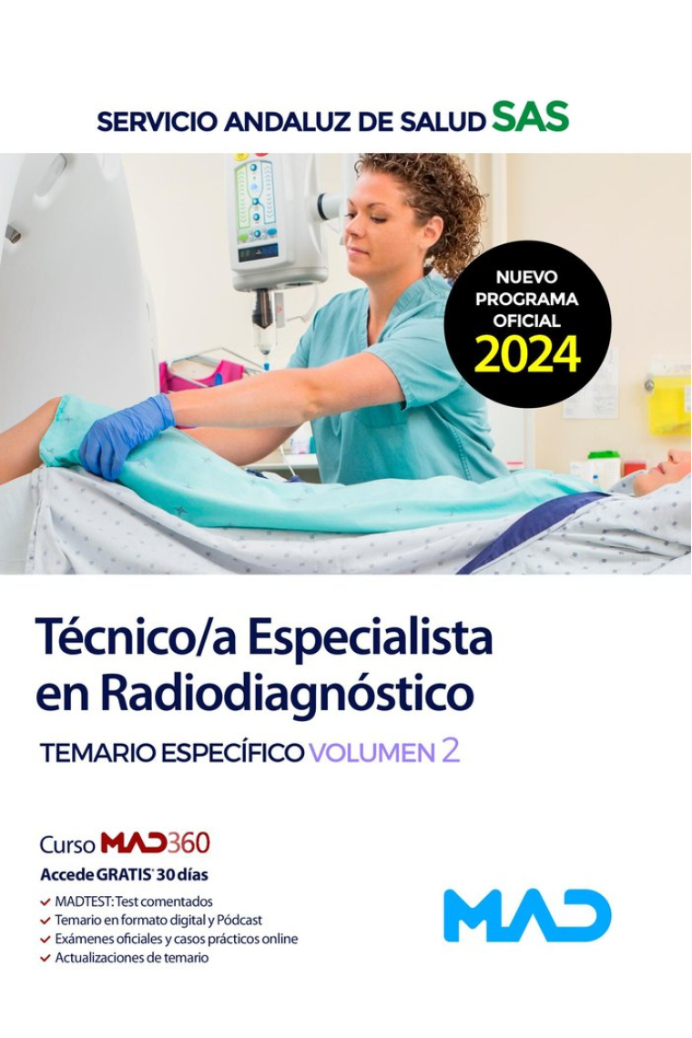 TECNICO/A ESPECIALISTA RADIODIAGNOSTICO TEMARIO 2 ANDALUZ S