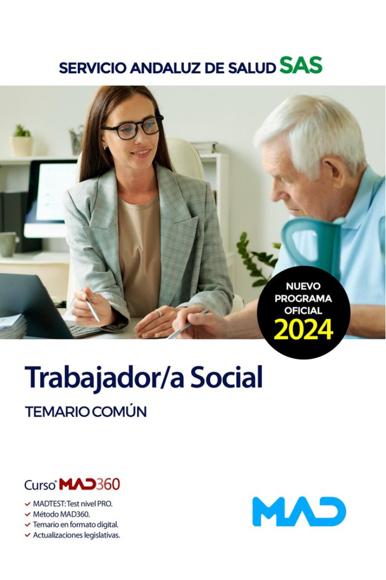 TRABAJADOR/A SOCIAL.TEMARIO COMUN SERVICIO ANDALUZ SALUD SA