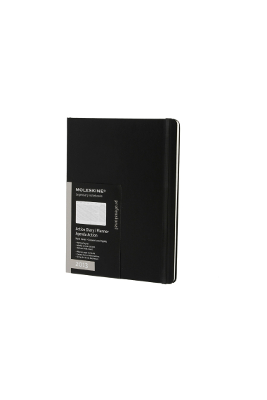 Moleskine* Agenda Action Diary XLarge (cartoné-negra)