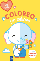 Coloreo sin salirme (para llevar) Elefante