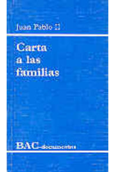 Carta a las familias