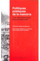 Polítiques públiques de la memòria. I Col·loqui Internacional Memorial Democràtic