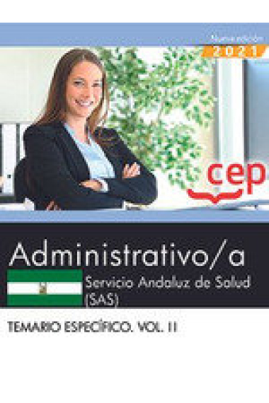 ADMINISTRATIVO SERVICIO ANDALUZ DE SALUD TEMARIO ESPECIFICO VOL I