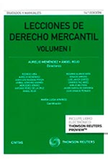 Lecciones de derecho mercantil Vol 1