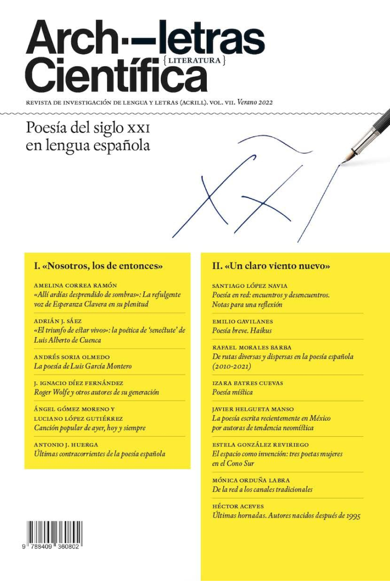 Archiletras Científica | Vol. VII: Poesía del siglo XXI en lengua española