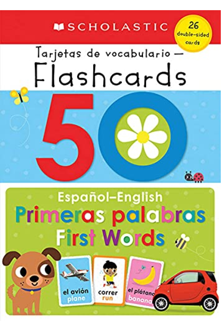 50 Spanish-English First Words: Scholastic Early Learners (Flashcards)