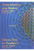 Textos literarios para traducir. Español-inglés (Nivel avanzado)