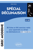 Grec moderne. Spécial déclinaison A1-A2: 80 fiches et 245 exercices variés pour apprendre ou réviser les déclinaisons en grec moderne (Bloc-notes)