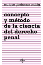 Concepto y método de la ciencia del derecho penal