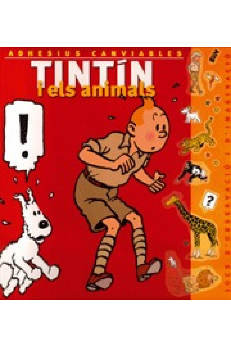 Tintín i els animals (llibre d'adhesius)