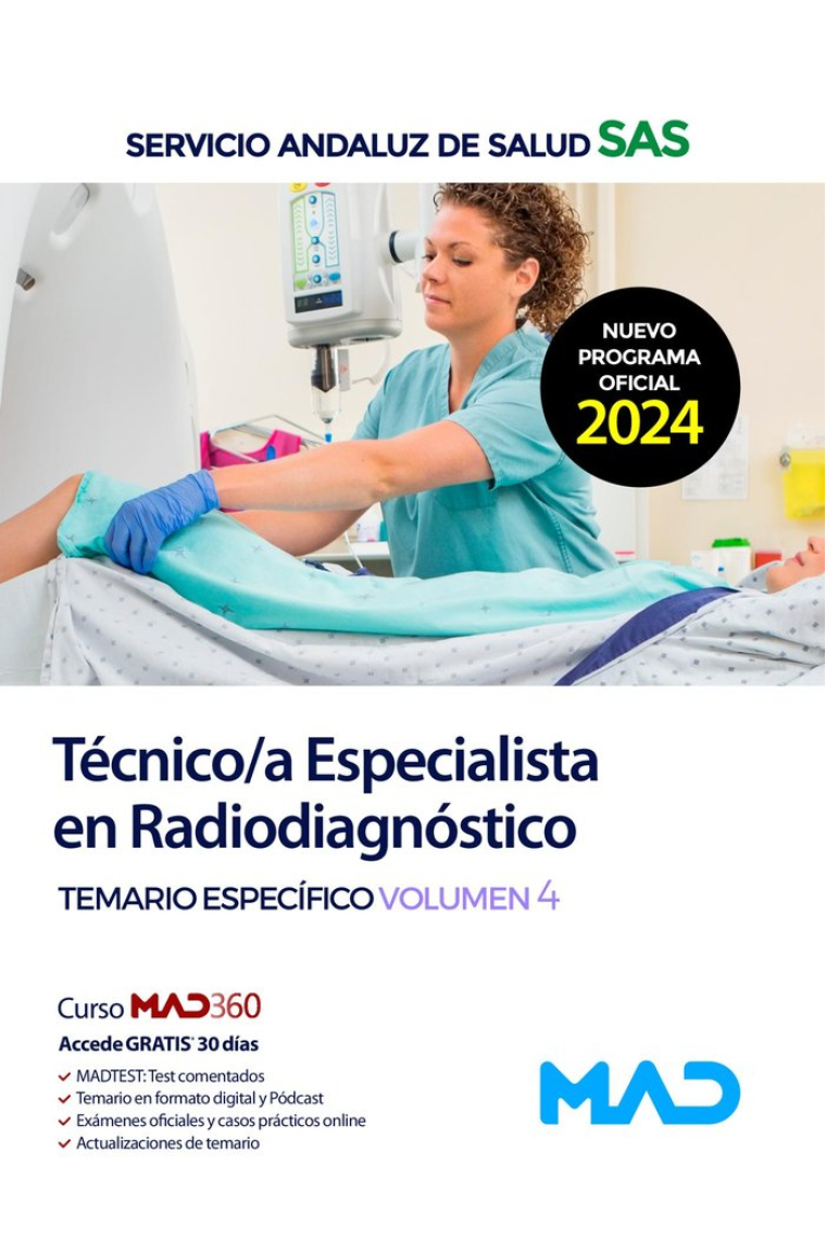 TECNICO/A ESPECIALISTA RADIODIAGNOSTICO TEMARIO ESP 4 SAS