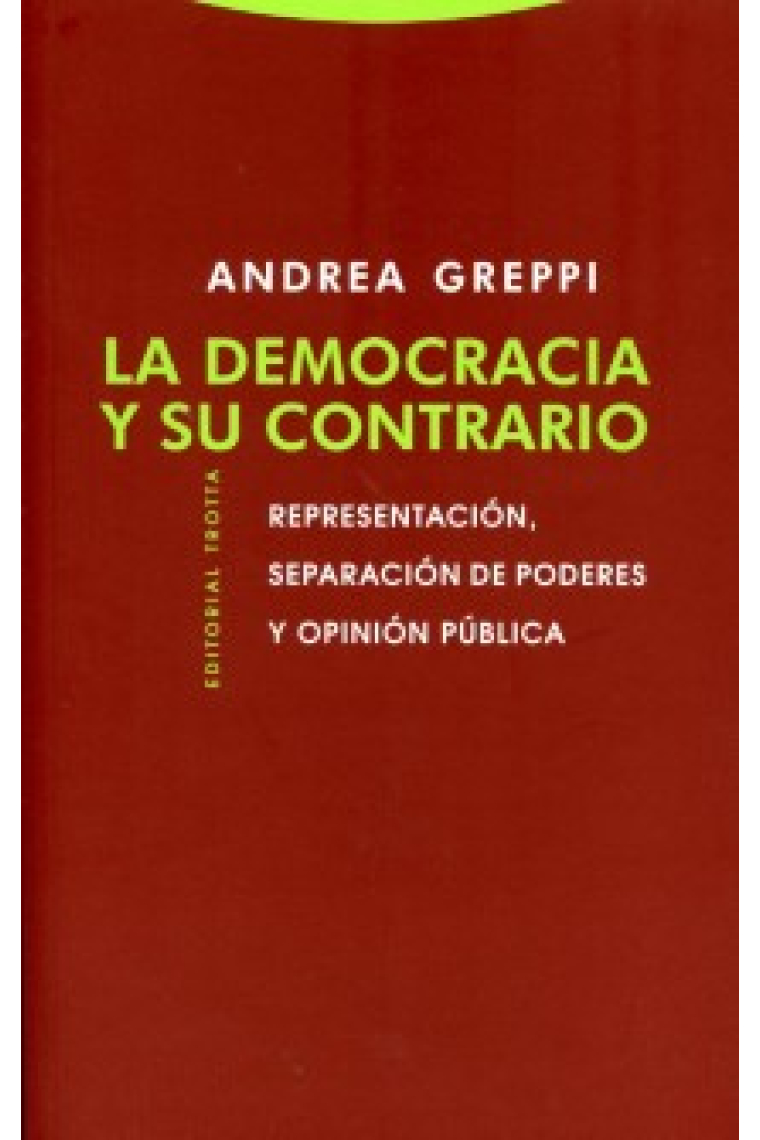 La Democracia y su contrario. Representación, separación de poderes y opinión pública