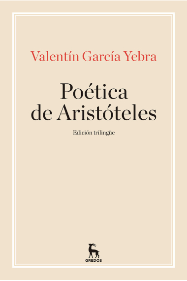 Poética de Aristóteles (edición trilingüe)