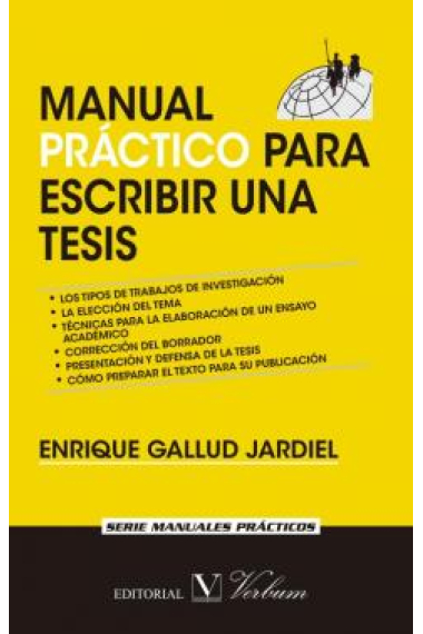 Manual práctico para escribir una tesis