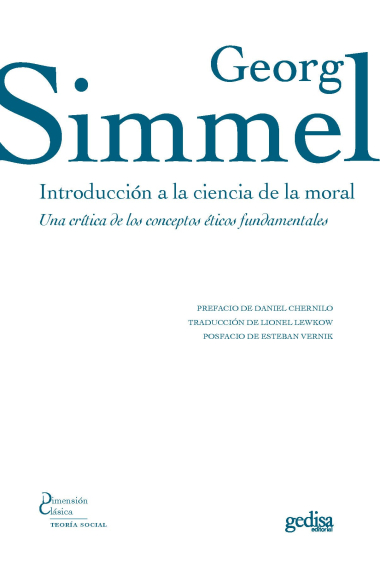 Introducción a la ciencia de la moral: una crítica de los conceptos éticos fundamentales