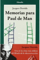 Memorias para Paul de Man