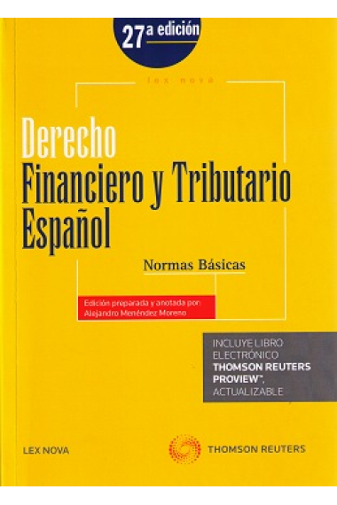 Derecho financiero y tributario Español. Normas básicas