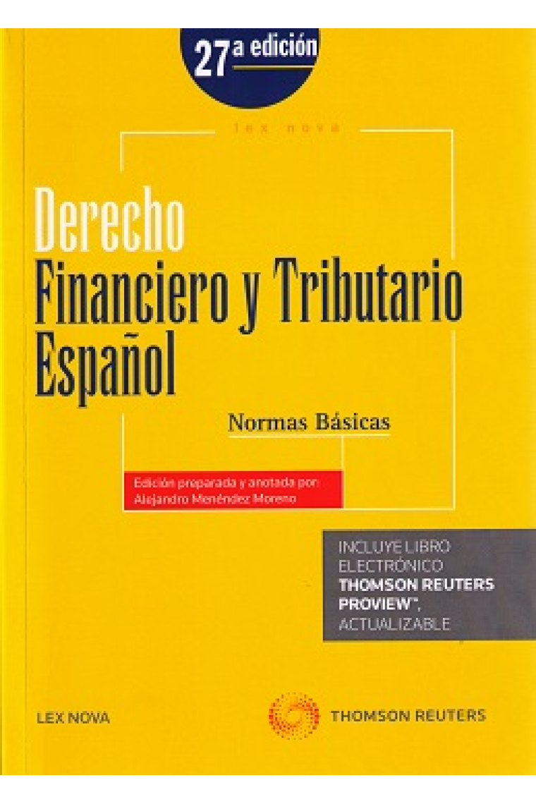 Derecho financiero y tributario Español. Normas básicas