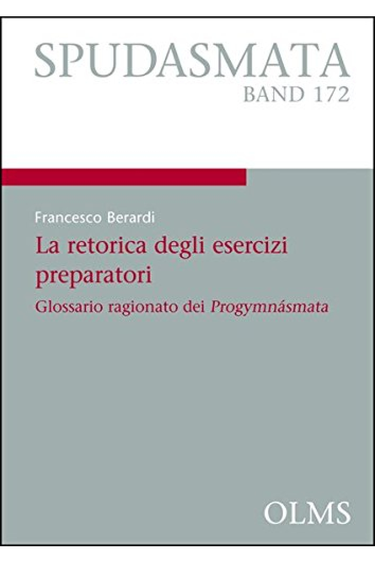 La retorica degli esercizi preparatori: Glossario