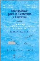 Matemáticas para la economía y empresa: volumen 3, cálculo integral, ecuaciones diferenciales y en d