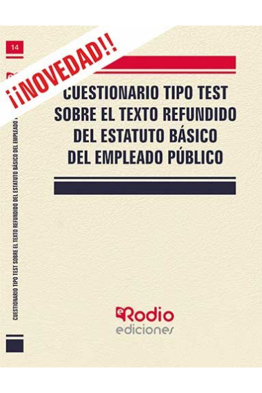 CUESTIONARIO TIPO TEST SOBRE EL TEXTO REFUNDIDO DE