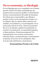 No es economía, es ideología. Economistas frente a la crisis