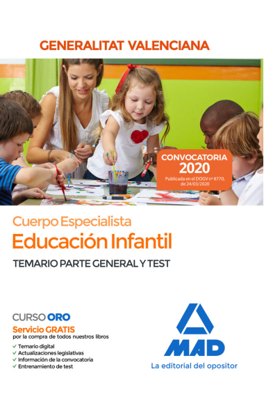 Cuerpo Especialista en Educación Infantil de la Administración de la Generalitat Valenciana. Temario