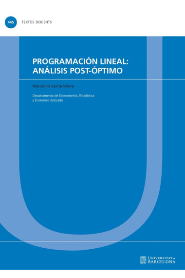 Programación lineal: análisis post-óptimo