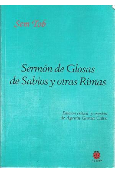 Sermón de Glosas de Sabios y otras Rimas (Ed. rústica)