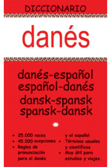 Diccionario Danés. danés-español/español-danés